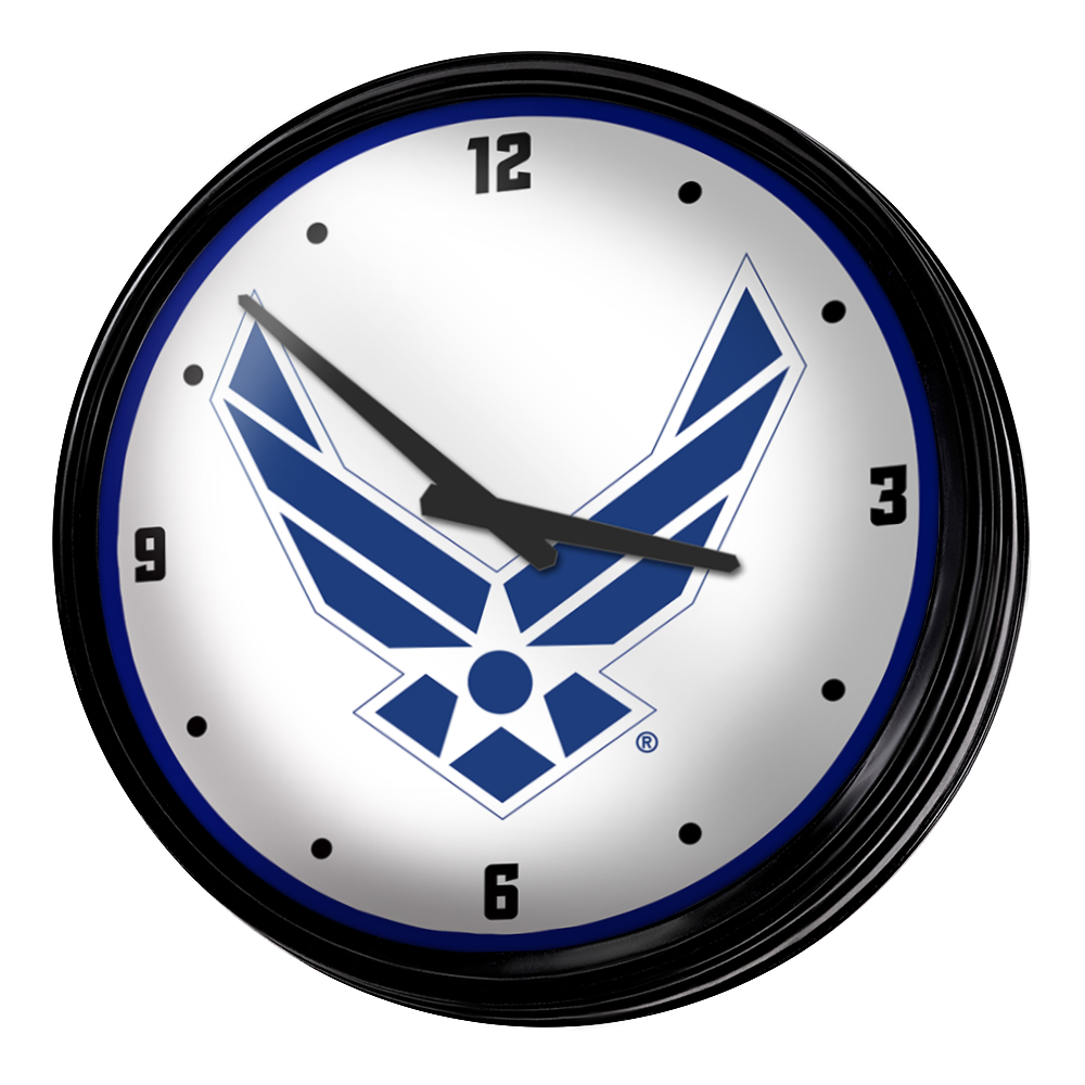 US Air Force: Retro Lighted Wall Clock