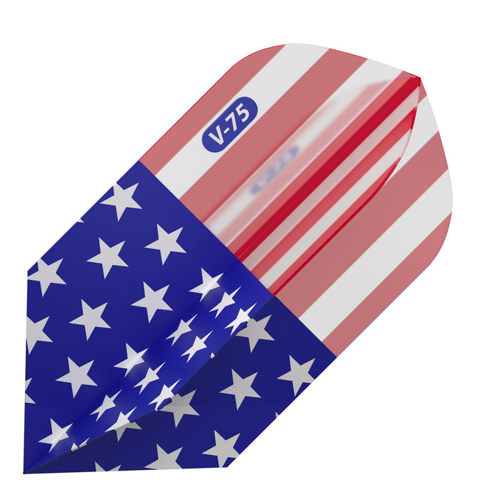 V-75 Dart Flights Slim American Flag Translucent Classic