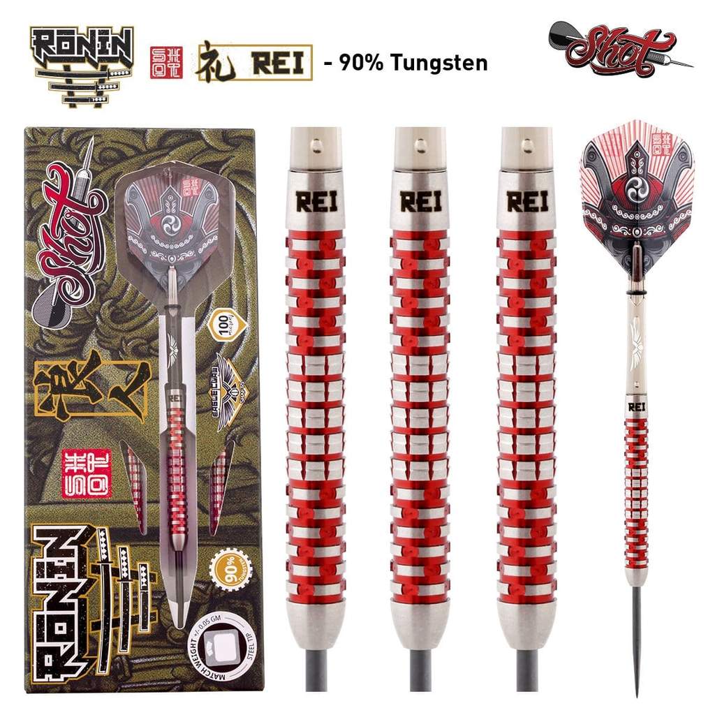DISCONTINUED RONIN REI STEEL TIP DART SET-90% TUNGSTEN