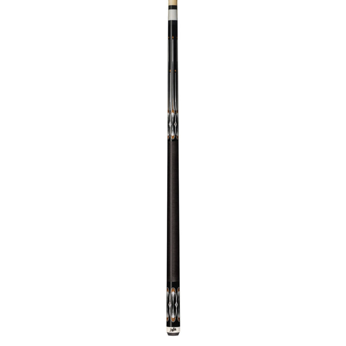 Dufferin - BLK,ABALONE,ANT. OVAL DESIGN, BLK LINEN Pool Cue