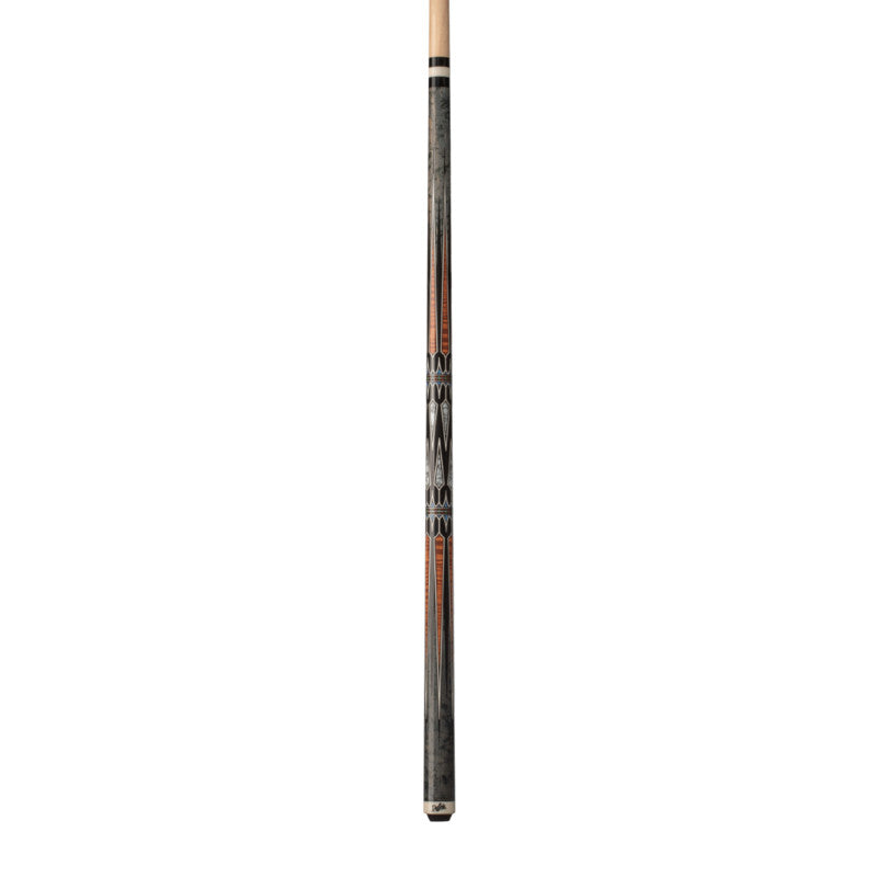 Dufferin -  GRY BDSYE W/ ANTQ CRLY MPL, MLCHTE, BLU & WHT RCN Pool Cue - view 2
