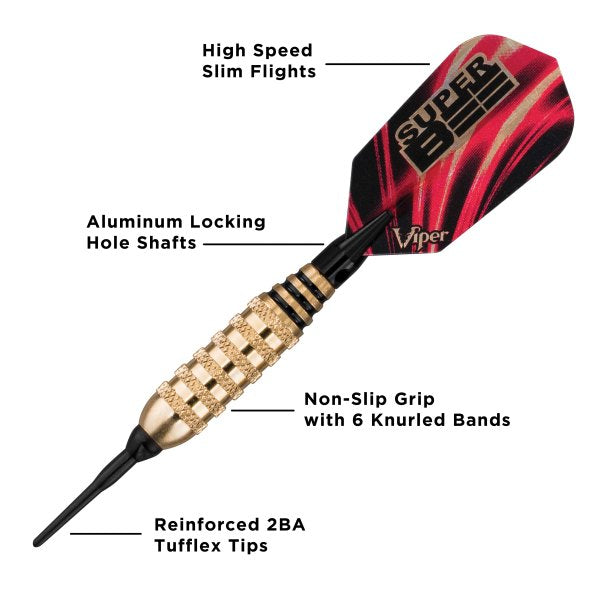 Viper Super Bee Darts Brass Soft Tip Darts 16 Grams - view 2
