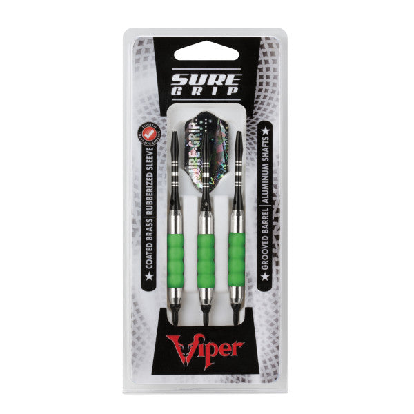 Viper Sure Grip Darts Green Soft Tip Darts - 18 grams