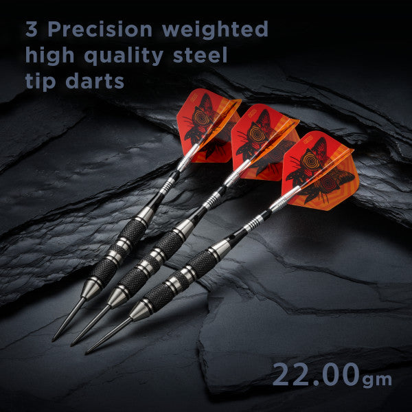 Viper The Freak Darts Steel Tip Darts 3 Knurled Rings Barrel 22 Grams - view 2