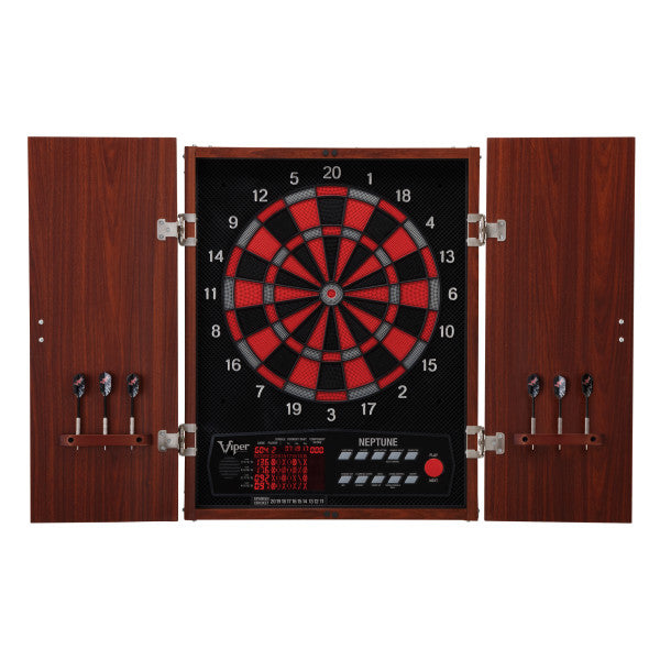 Viper Neptune Electronic Dartboard and Cabinet Hybrid, 15.5" Regulation Target