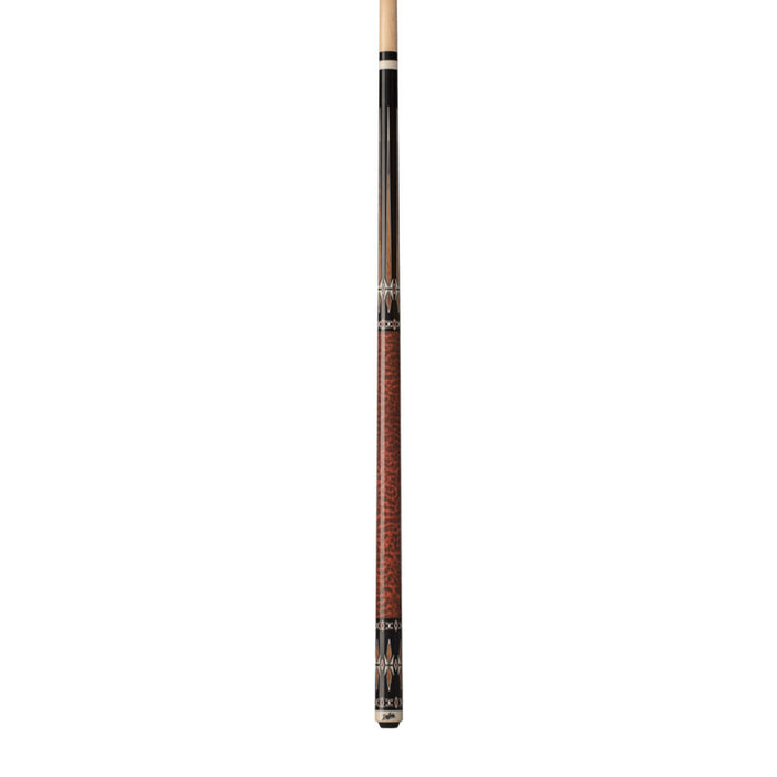 Dufferin -BLK W/ BOCOTE, SNKWD AND WHT DCAL, BLACK LINEN WRP Pool Cue