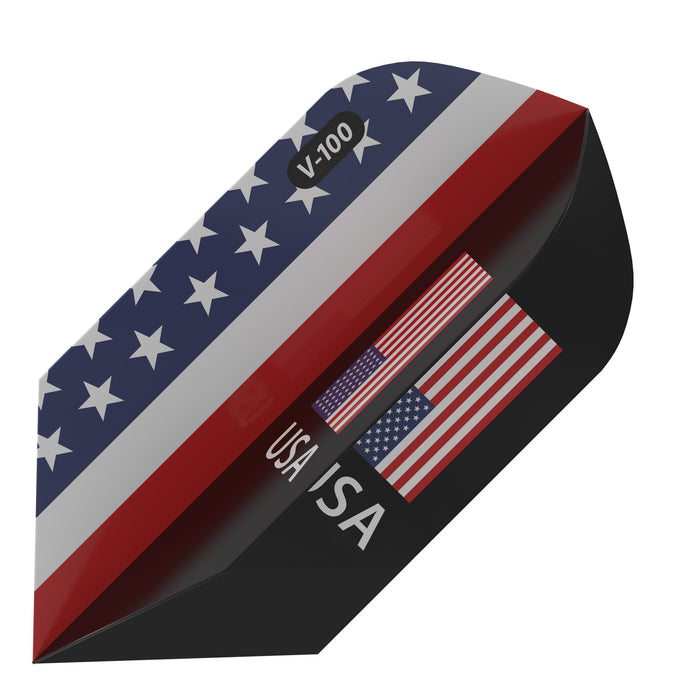 V-100 Dart Flights American Flag USA Slim