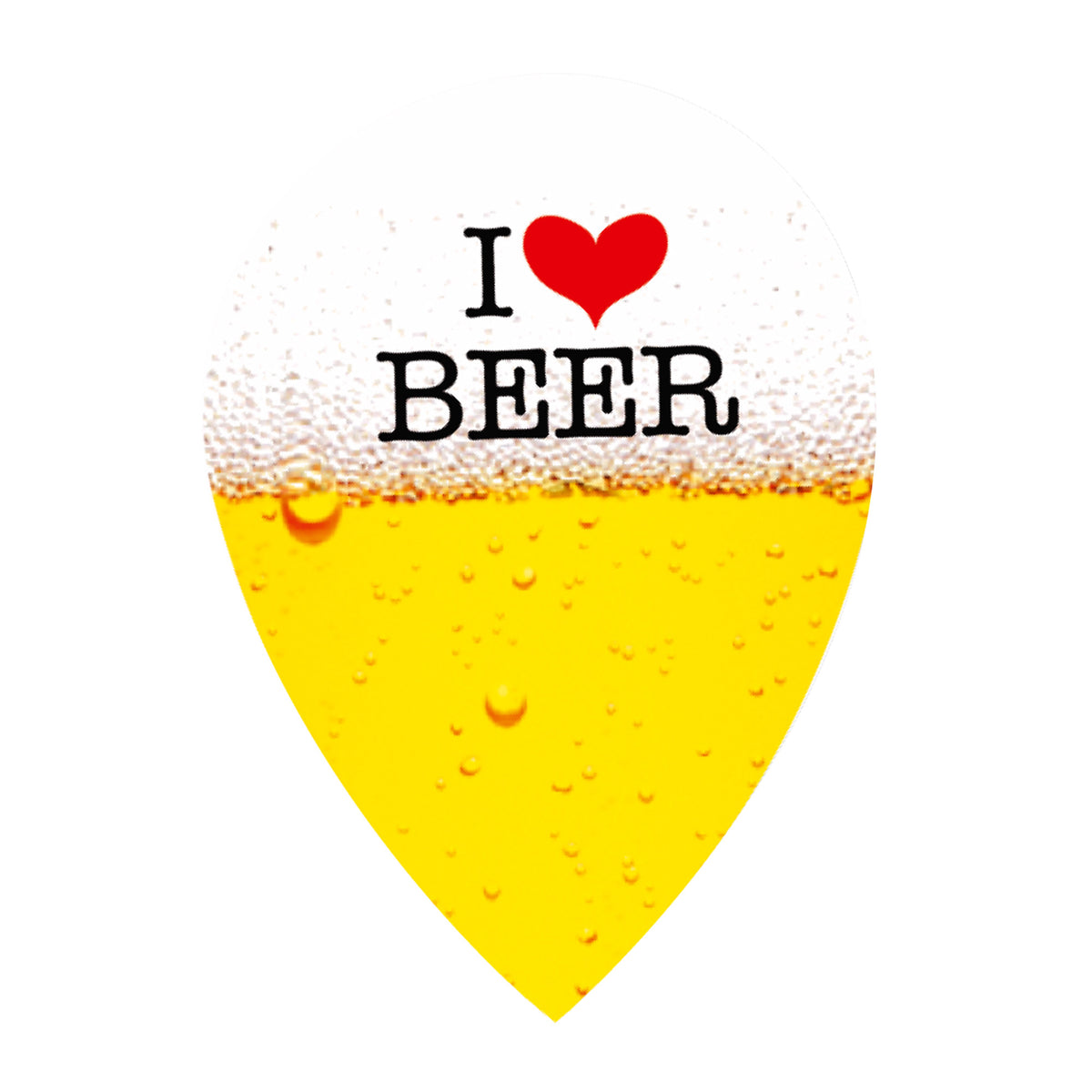 Viper V-75 Poly Royal Hard Flights Teardrop I Love Beer