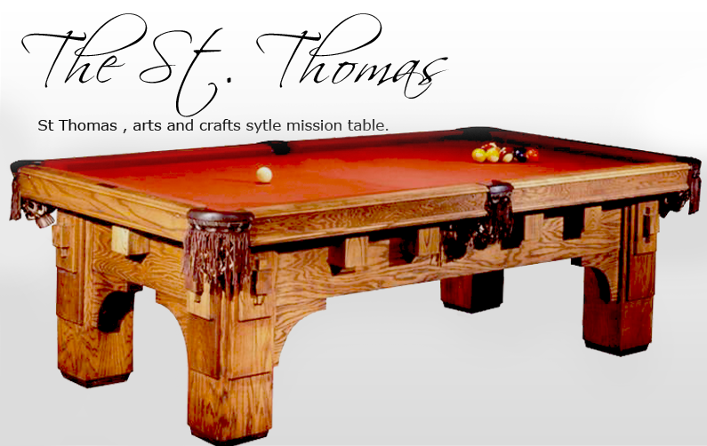 Golden West Billiards ST. Thomas Pool Table