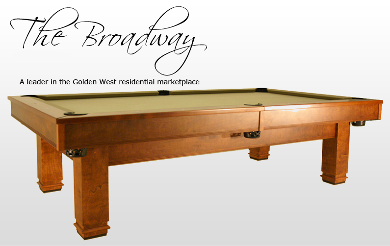 Golden West Billiards Broadway Pool Table