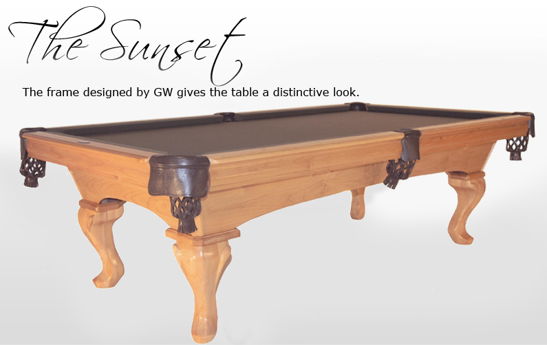 Golden West Billiards Sunset Pool Table