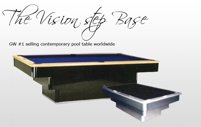 Golden West Billiards Vision Step Base Pool Table