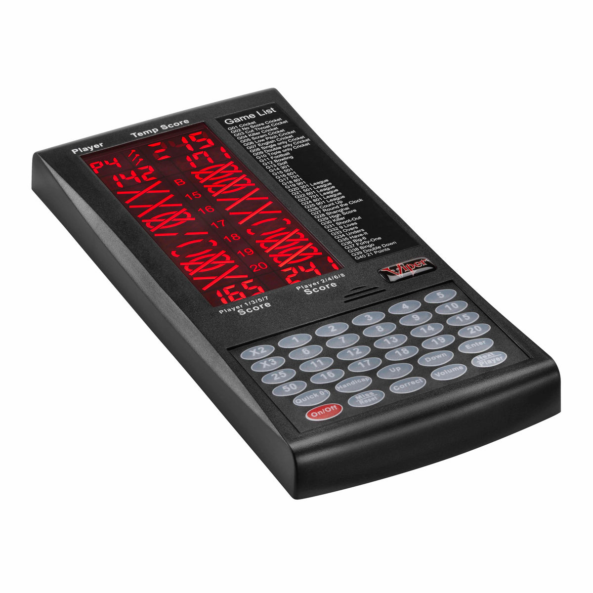 Viper ProScore Electronic Dart Scorer - Black - view 3